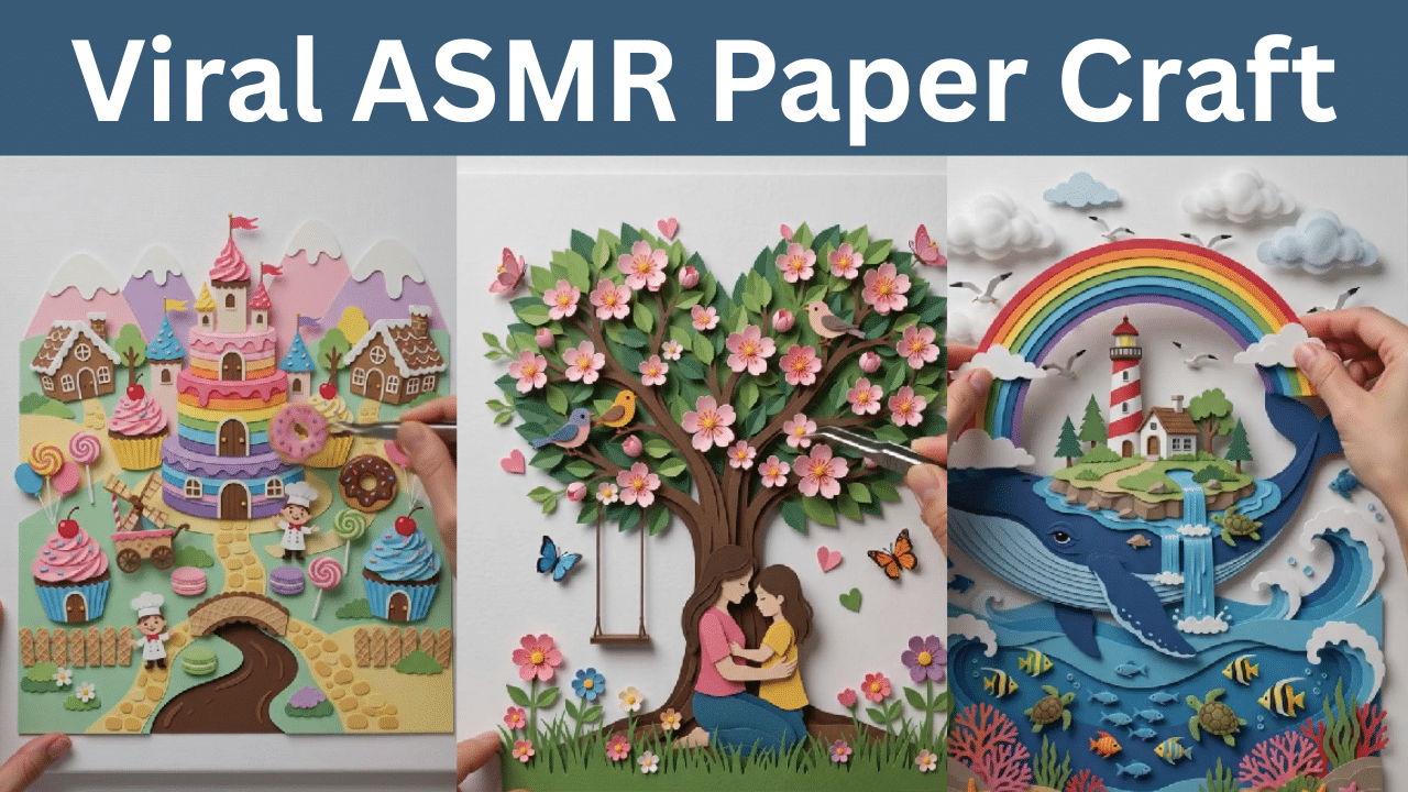 Viral ASMR Paper Craft